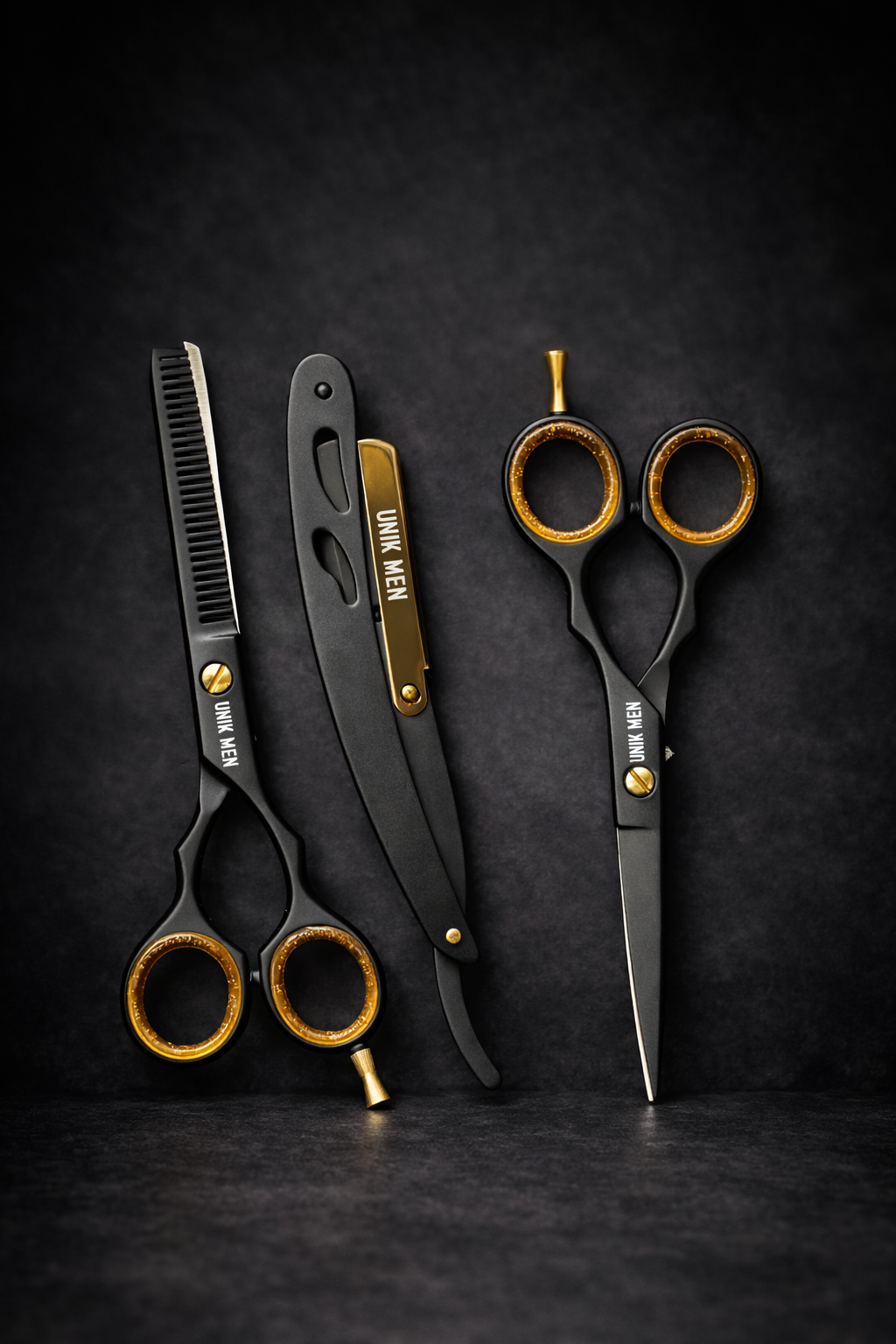 PRECISION EDGE KIT – TESOURAS DE CORTE CLÁSSICAS E PRECISAS + NAVALHA