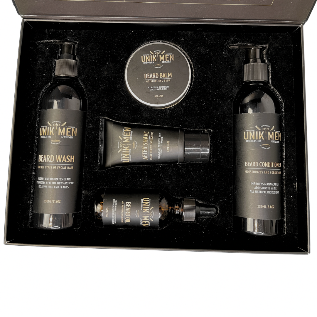 UNIK MEN BEARD KIT - COMPLETE BEARD GROOMING SOLUTION