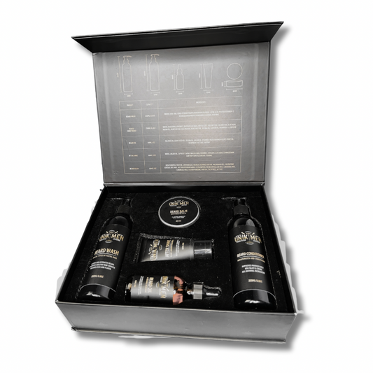 UNIK MEN BEARD KIT - SOLUÇÃO COMPLETA DE CUIDADO COM BARBA