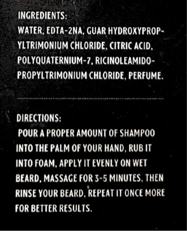 BEARD WASH - 250ML