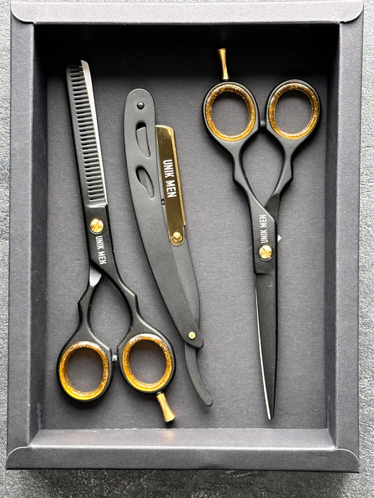 PRECISION EDGE KIT – CLASSIC AND PRECISE CUTTING SCISSORS AND RAZOR