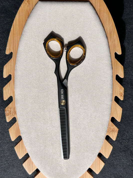 PROFESSIONAL THINNING SCISSORS (ANGLED HANDLE DESIGN)